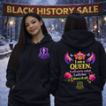 I Am A Queen Fleece Hoodie — Ladies Elite Collection