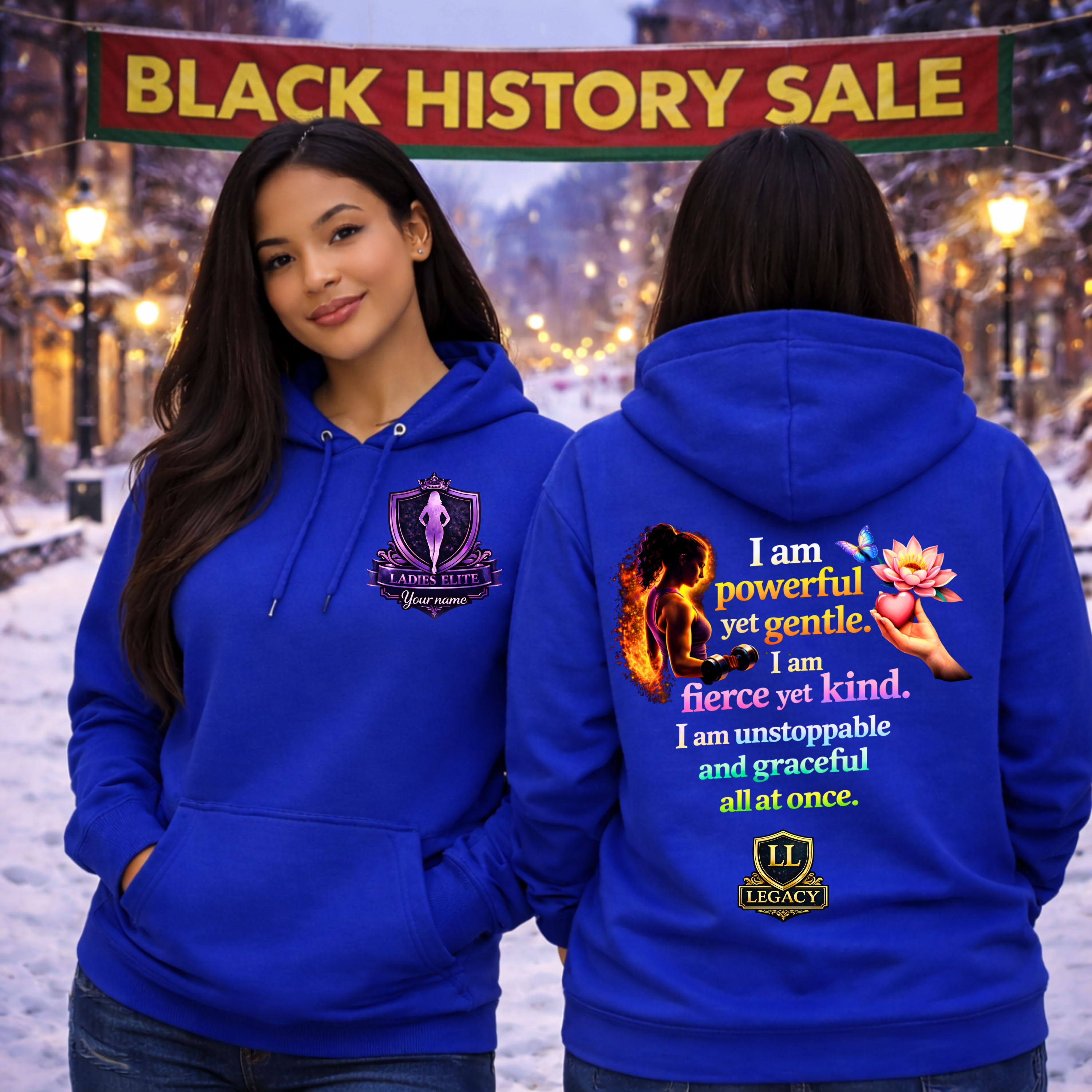 Powerful Yet Gentle Hoodie – Ladies Elite Collection