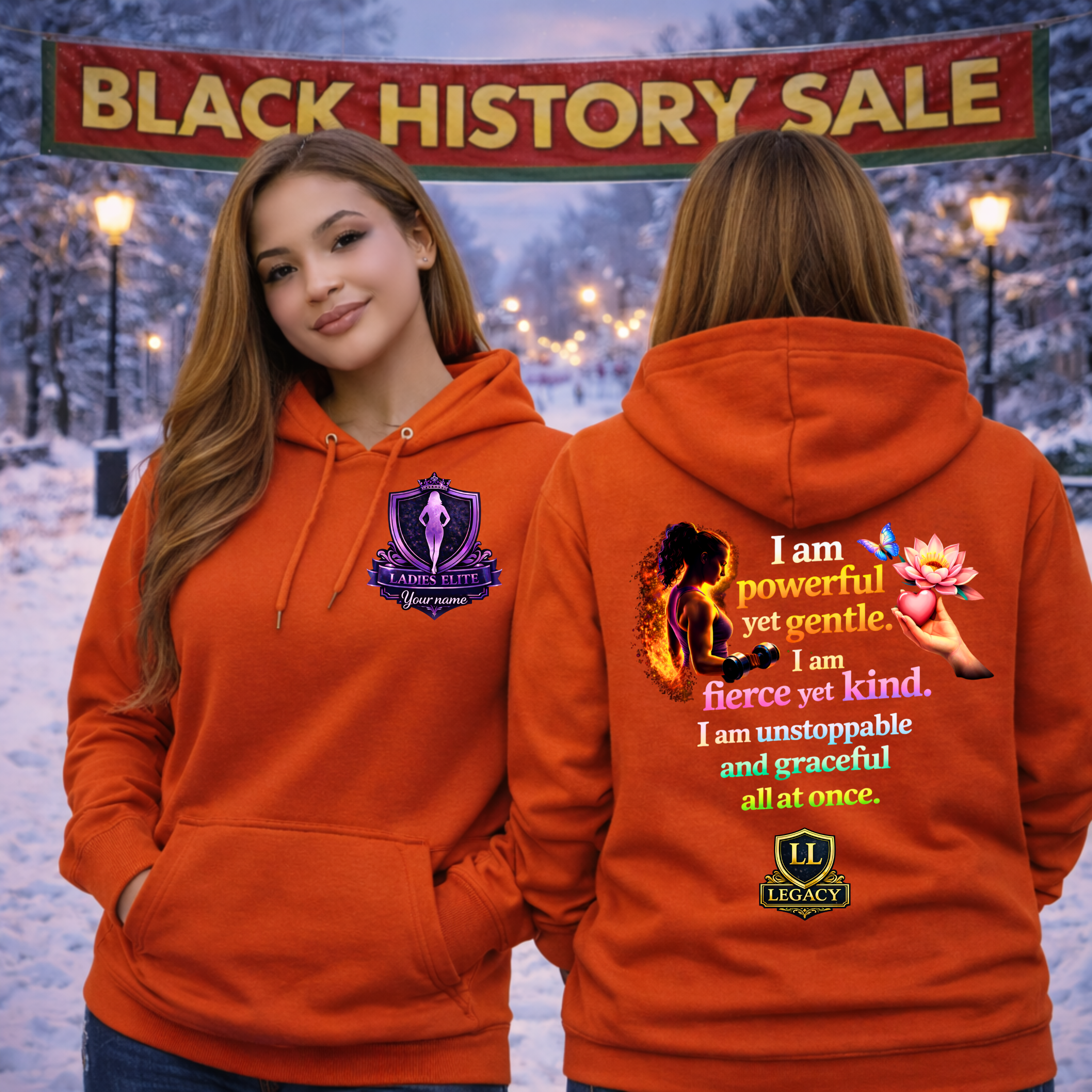 Powerful Yet Gentle Hoodie – Ladies Elite Collection