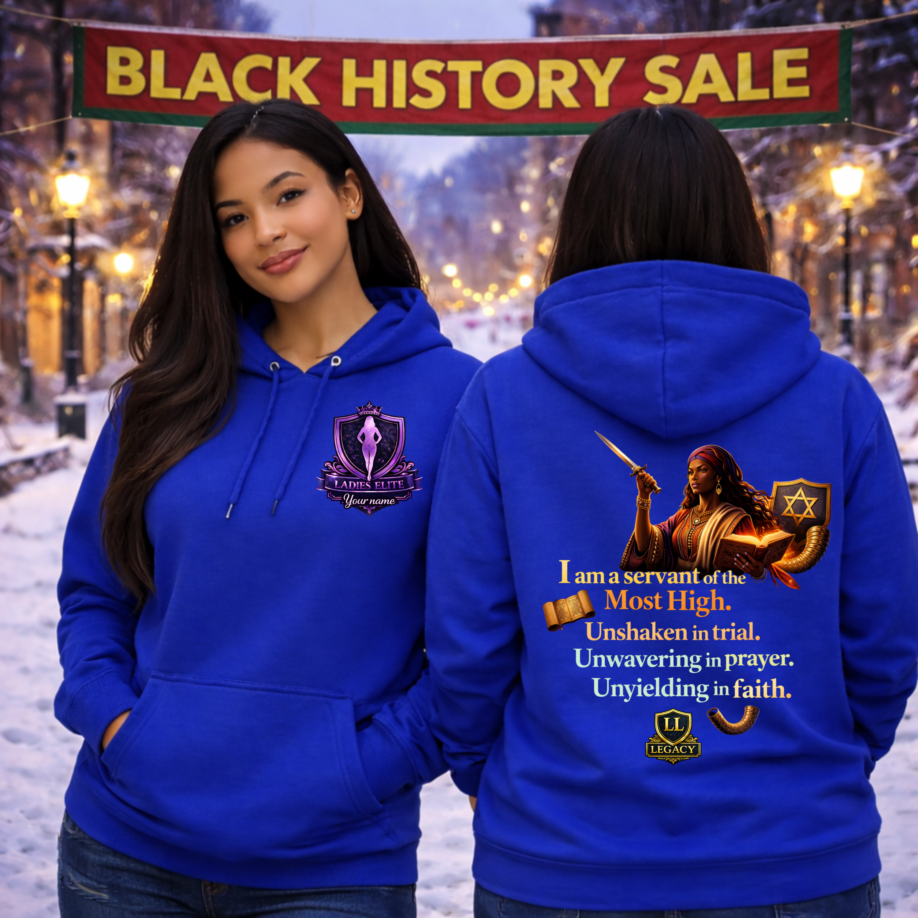 Servant of the Most High Hoodie – Ladies Elite Collection