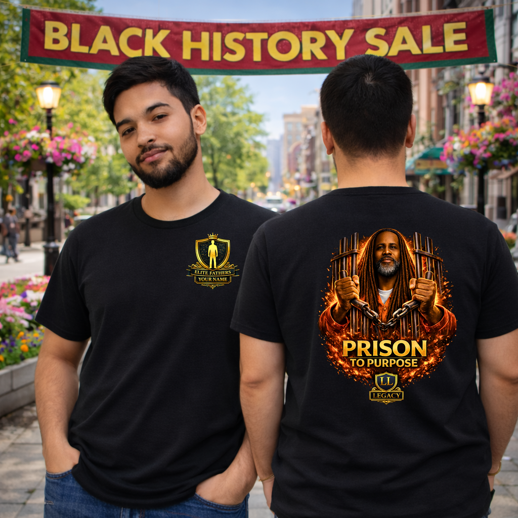 Prison to Purpose Shirt – Motivational Graphic Tee, Inspirational Transformation T-Shirt, Gift for Men & Women