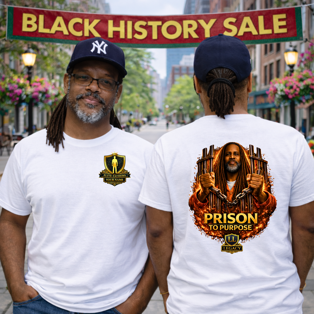 Prison to Purpose Shirt – Motivational Graphic Tee, Inspirational Transformation T-Shirt, Gift for Men & Women