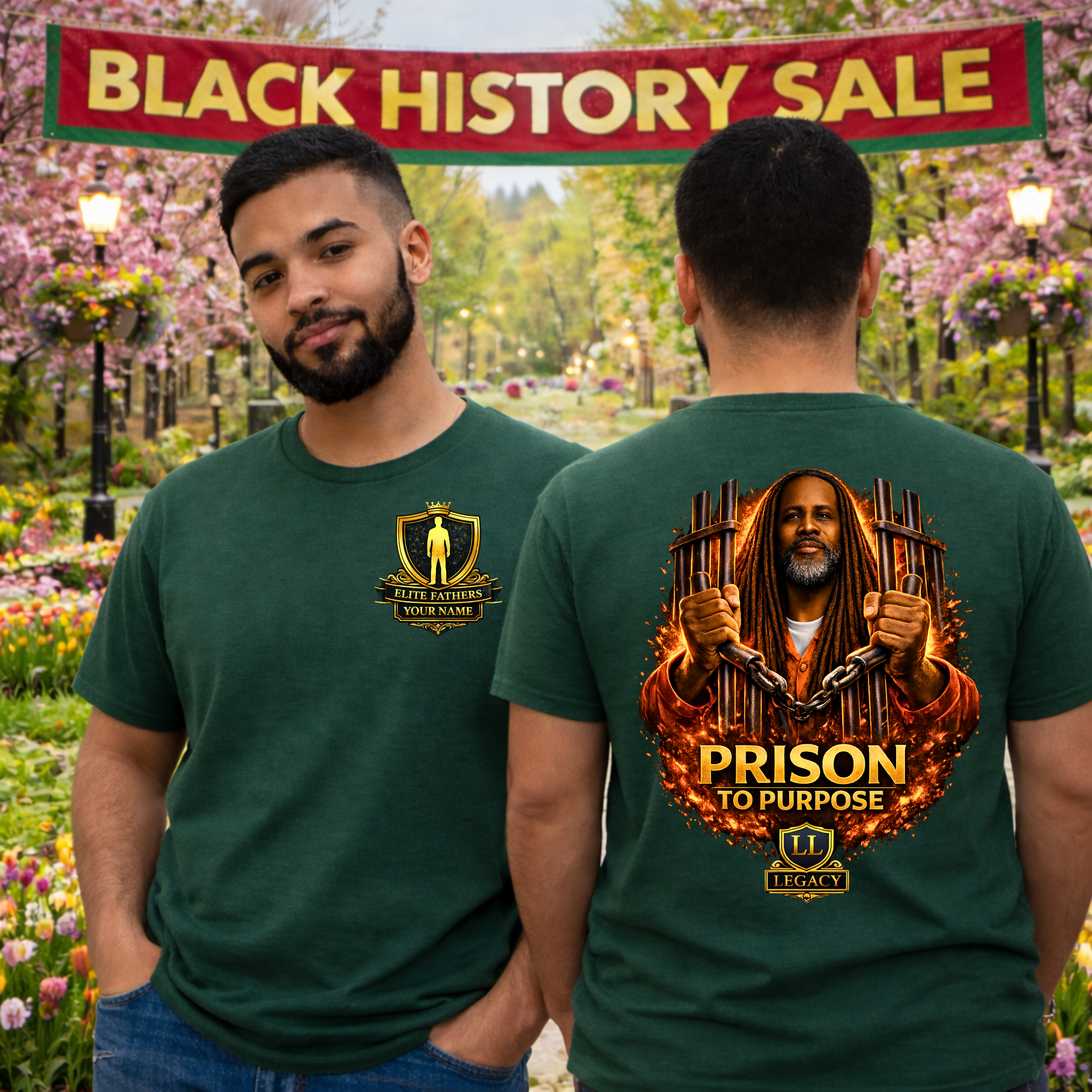 Prison to Purpose Shirt – Motivational Graphic Tee, Inspirational Transformation T-Shirt, Gift for Men & Women