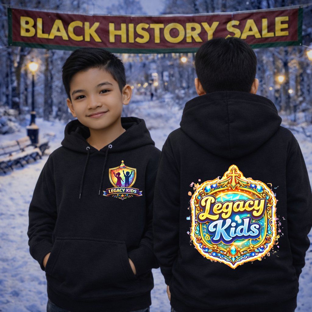 Legacy Kids Hoodie — Colorful Shield Logo Youth Sweatshirt - Legacy Kids Collection