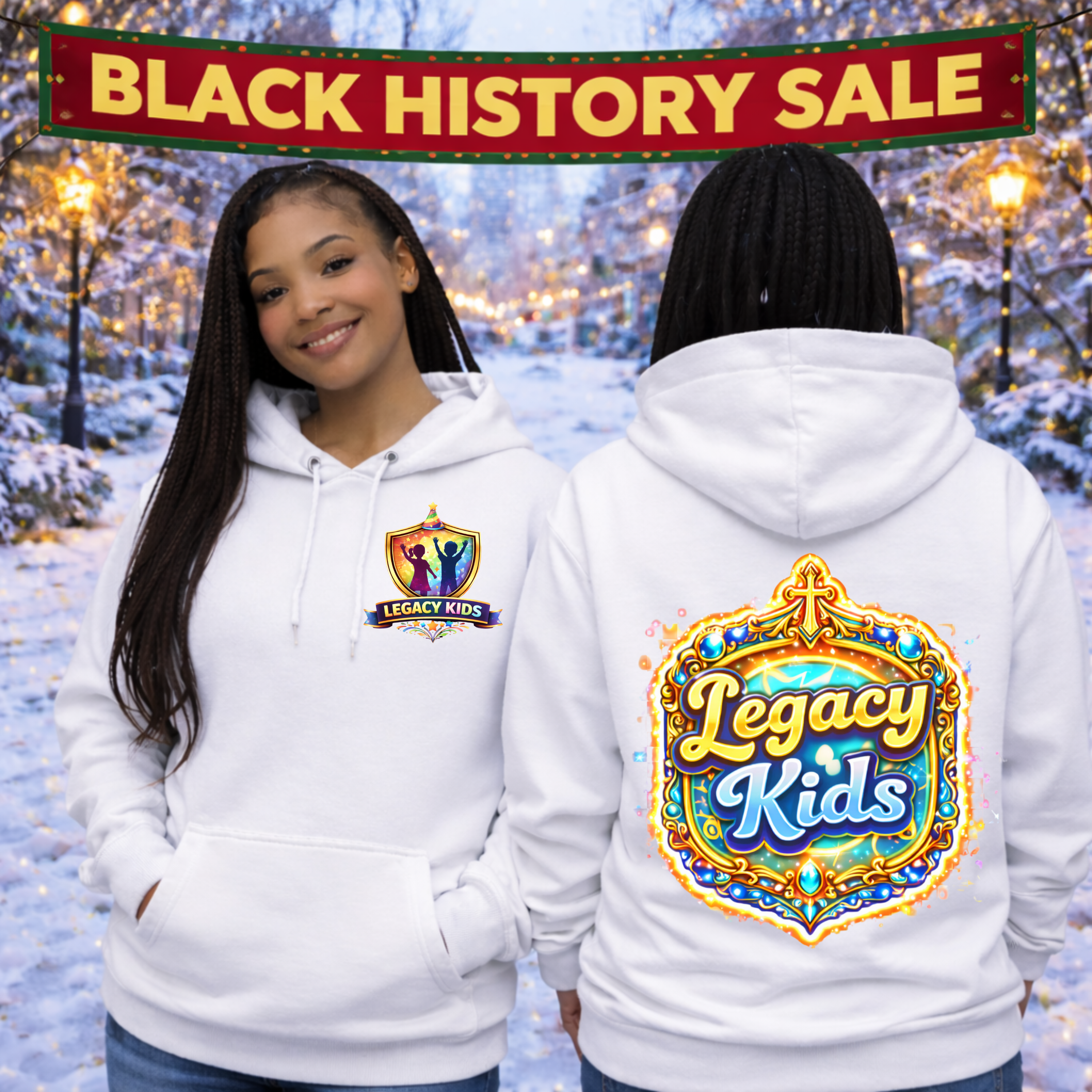 Legacy Kids Hoodie — Colorful Shield Logo Youth Sweatshirt - Legacy Kids Collection