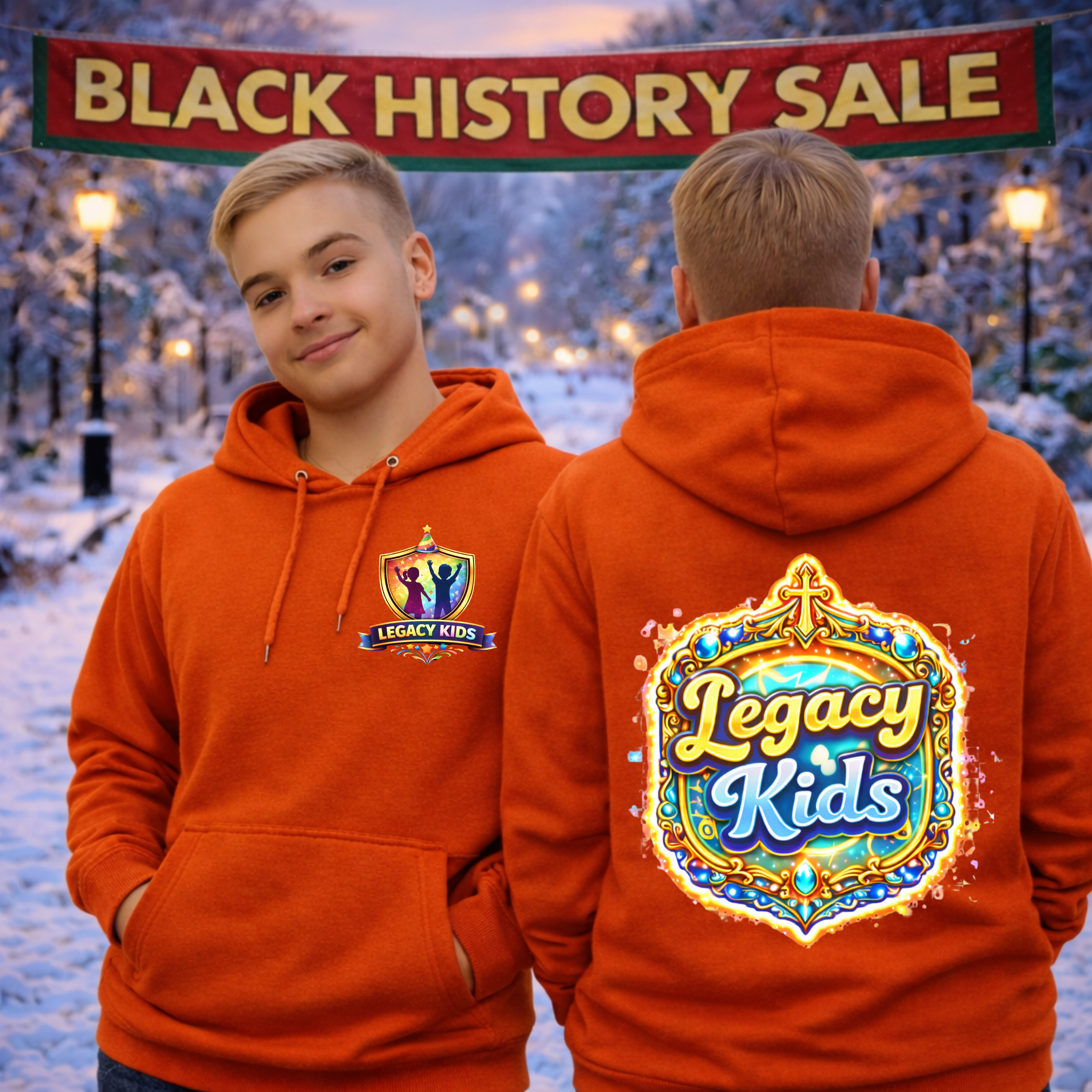 Legacy Kids Hoodie — Colorful Shield Logo Youth Sweatshirt - Legacy Kids Collection