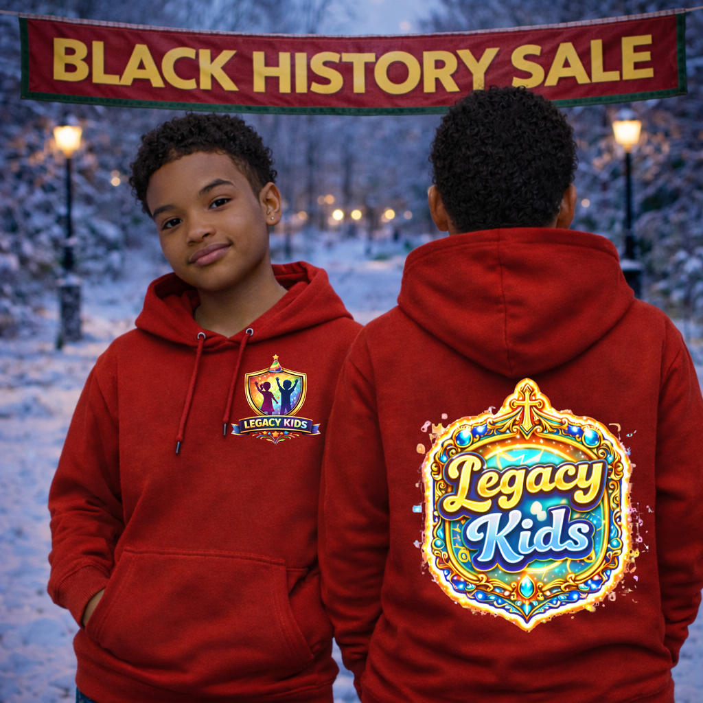 Legacy Kids Hoodie — Colorful Shield Logo Youth Sweatshirt - Legacy Kids Collection