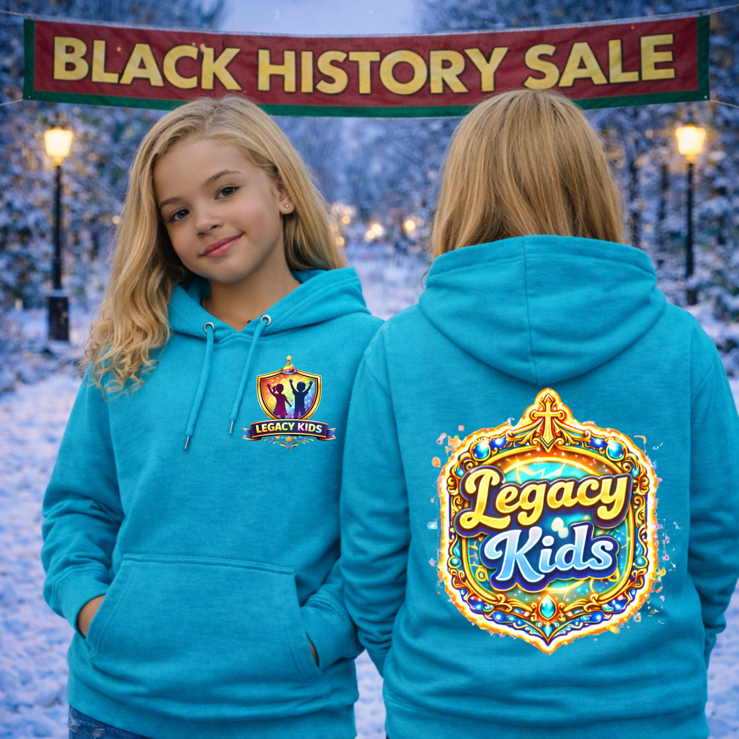 Legacy Kids Hoodie — Colorful Shield Logo Youth Sweatshirt - Legacy Kids Collection