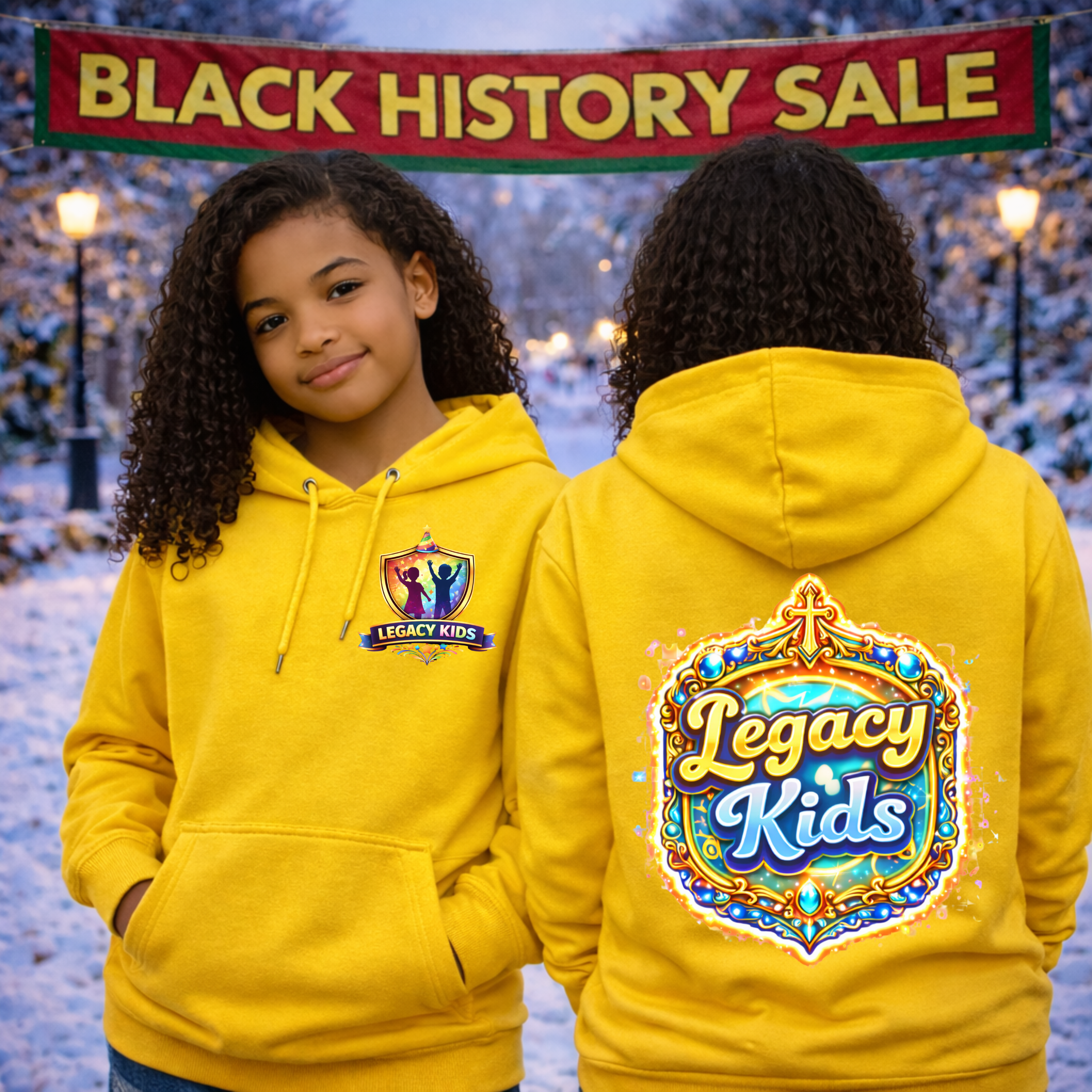 Legacy Kids Hoodie — Colorful Shield Logo Youth Sweatshirt - Legacy Kids Collection